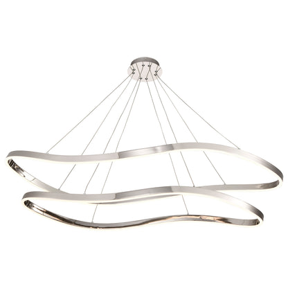 Nuvo 62-2432 Sylas, 48 Inch LED Pendant, Polished Nickel Finish