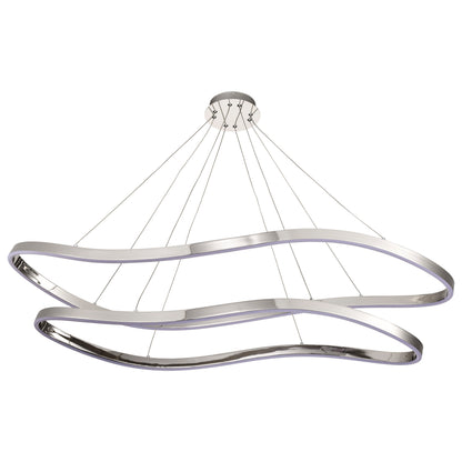 Nuvo 62-2432 Sylas, 48 Inch LED Pendant, Polished Nickel Finish
