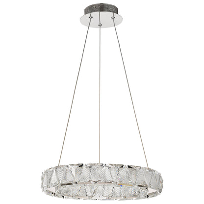 Nuvo 62-2441 Asher, LED 15 Inch Pendant, Polished Nickel Finish