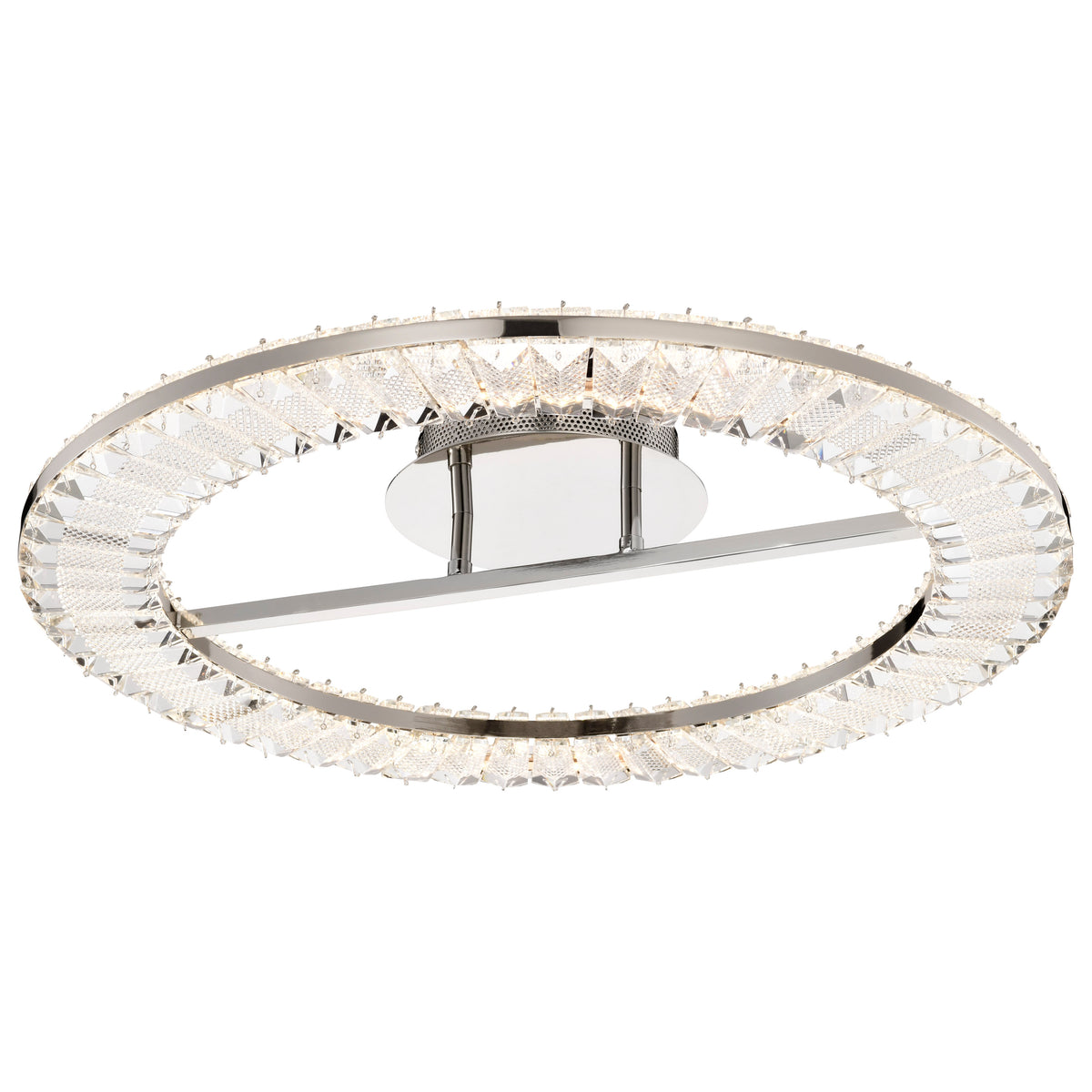 Nuvo 62-2444 Nova, LED 23 Inch Round Flush Mount, Polished Nickel Finish
