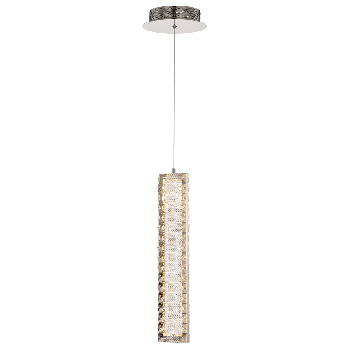 Nuvo 62-2445 Nova, LED 16 Inch Mini Pendant, Polished Nickel Finish