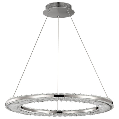 Nuvo 62-2446 Nova, LED 23 Inch Round Pendant, Polished Nickel Finish