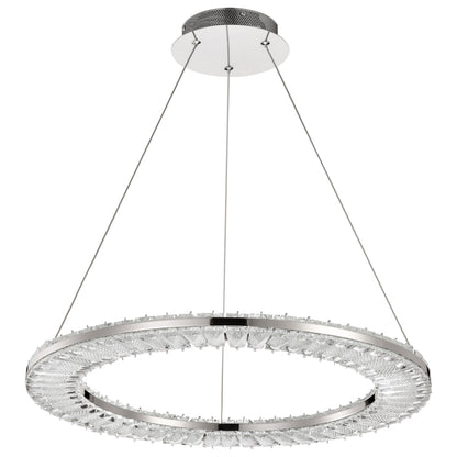 Nuvo 62-2446 Nova, LED 23 Inch Round Pendant, Polished Nickel Finish
