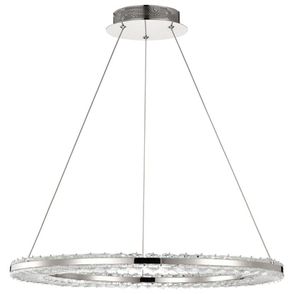 Nuvo 62-2446 Nova, LED 23 Inch Round Pendant, Polished Nickel Finish