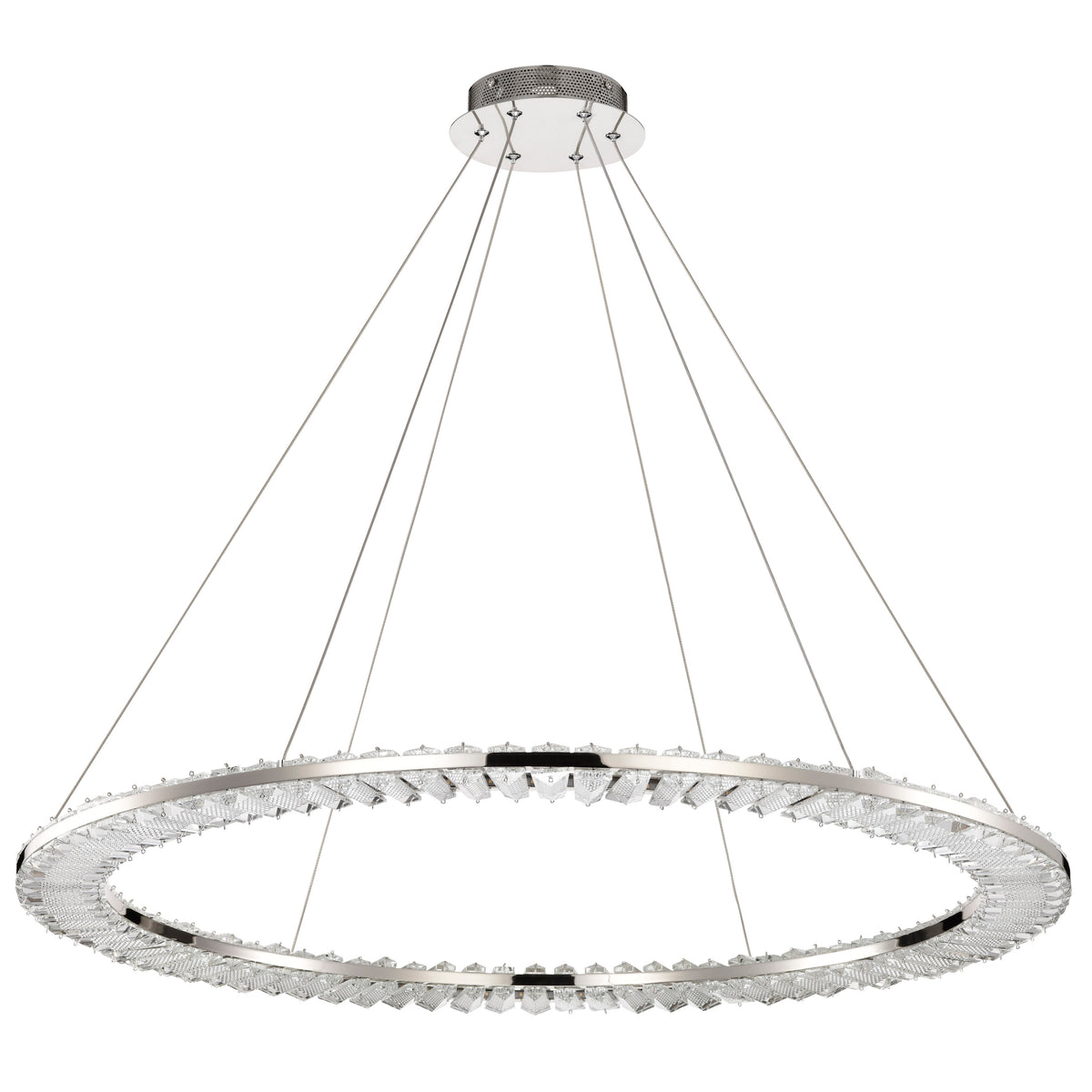 Nuvo 62-2447 Nova, LED 36 Inch Round Pendant, Polished Nickel Finish