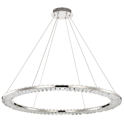 Nuvo 62-2447 Nova, LED 36 Inch Round Pendant, Polished Nickel Finish