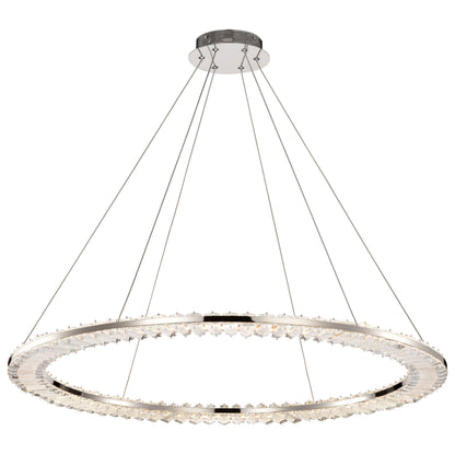Nuvo 62-2447 Nova, LED 36 Inch Round Pendant, Polished Nickel Finish