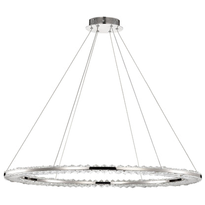 Nuvo 62-2447 Nova, LED 36 Inch Round Pendant, Polished Nickel Finish