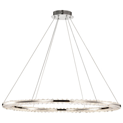 Nuvo 62-2447 Nova, LED 36 Inch Round Pendant, Polished Nickel Finish
