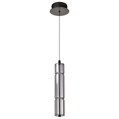 Nuvo 62-2451 Evander, LED 16 Inch Mini Pendant, Matte Black Finish