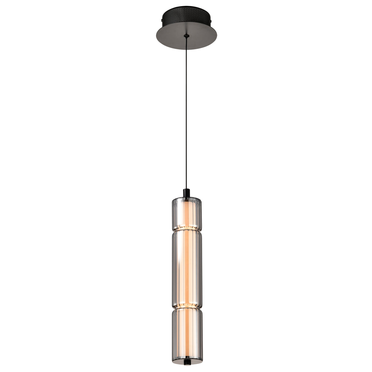 Nuvo 62-2451 Evander, LED 16 Inch Mini Pendant, Matte Black Finish