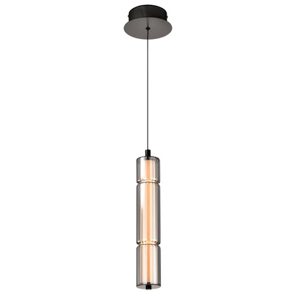 Nuvo 62-2451 Evander, LED 16 Inch Mini Pendant, Matte Black Finish