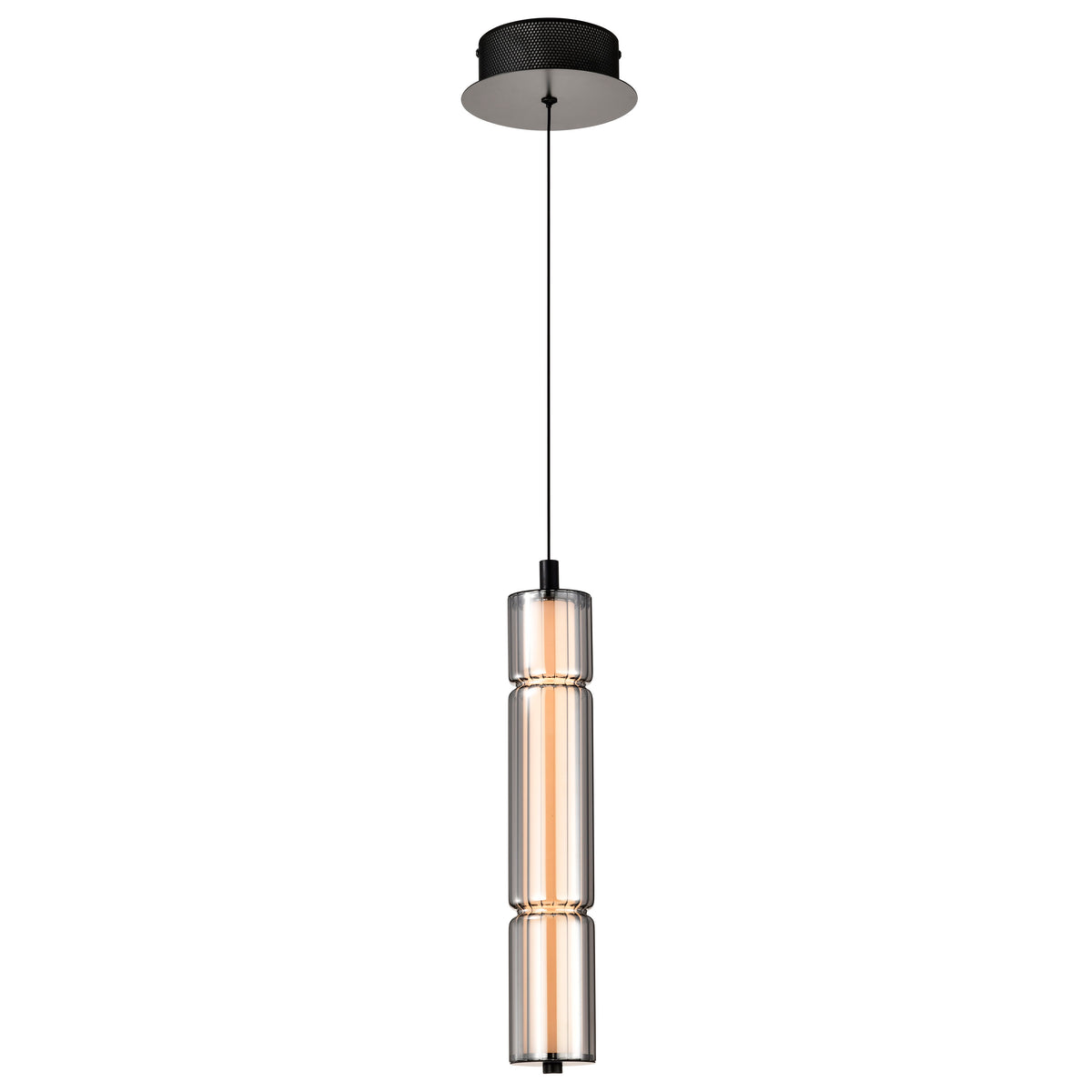 Nuvo 62-2451 Evander, LED 16 Inch Mini Pendant, Matte Black Finish