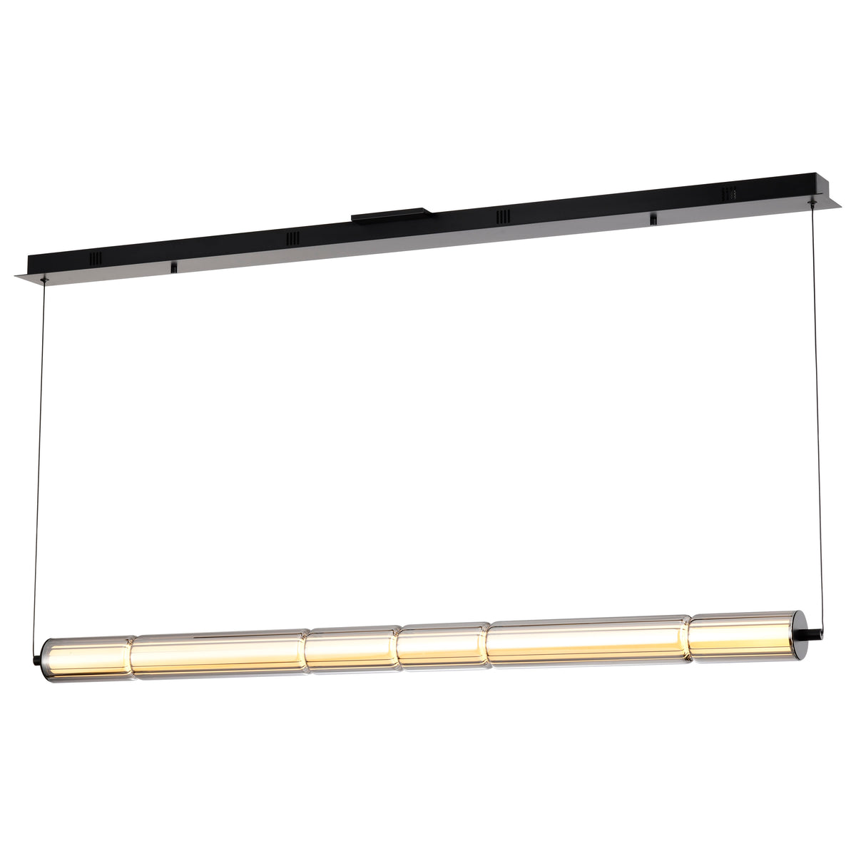 Nuvo 62-2452 Evander, LED 48 Inch Island Pendant, Matte Black Finish