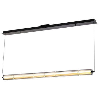 Nuvo 62-2452 Evander, LED 48 Inch Island Pendant, Matte Black Finish