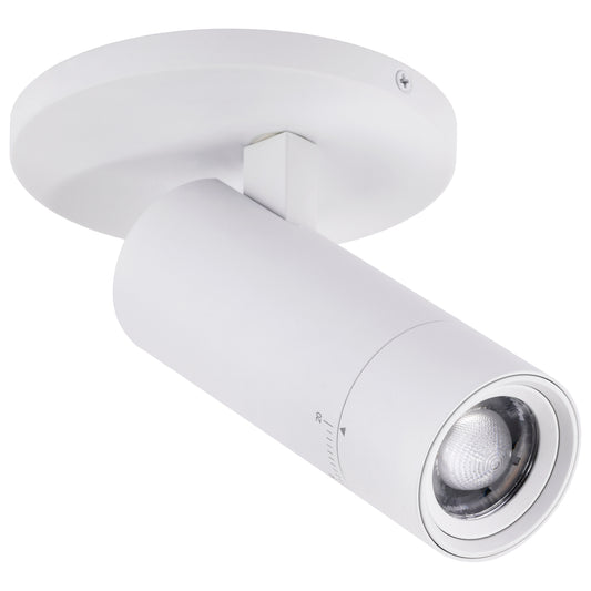 Nuvo 62-3501 10 Watt Beam Adjustable LED Monopoint, 27K/3K/35K/4K/5K CCT Selectable, 20-50 Degree Beam Angle