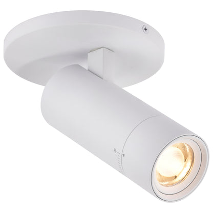 Nuvo 62-3501 10 Watt Beam Adjustable LED Monopoint, 27K/3K/35K/4K/5K CCT Selectable, 20-50 Degree Beam Angle
