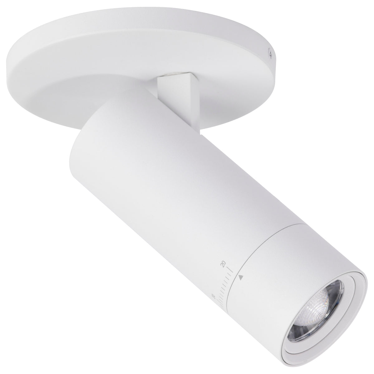 Nuvo 62-3501 10 Watt Beam Adjustable LED Monopoint, 27K/3K/35K/4K/5K CCT Selectable, 20-50 Degree Beam Angle