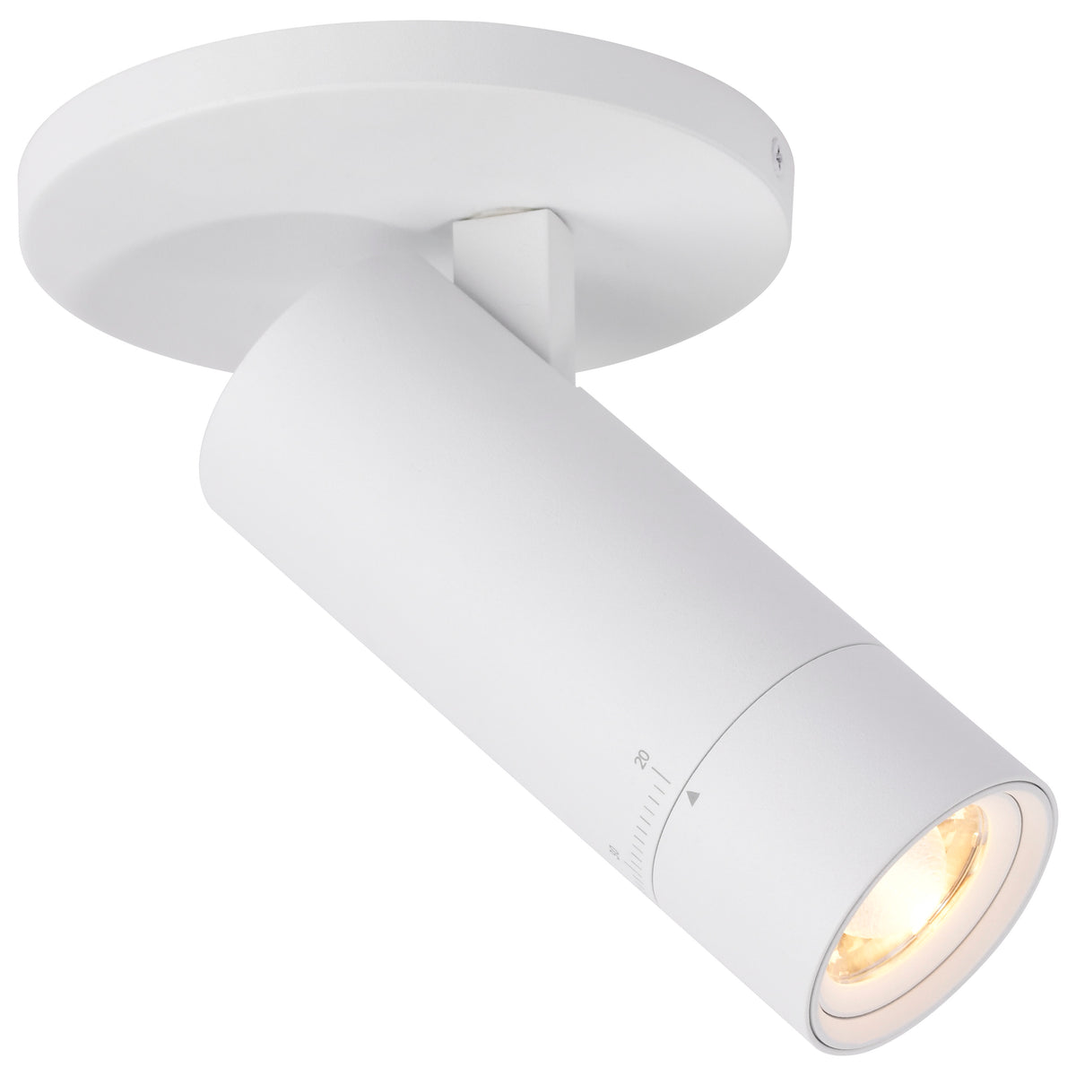 Nuvo 62-3501 10 Watt Beam Adjustable LED Monopoint, 27K/3K/35K/4K/5K CCT Selectable, 20-50 Degree Beam Angle