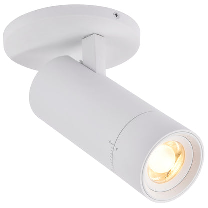 Nuvo 62-3503 15 Watt Beam Adjustable LED Monopoint, 27K/3K/35K/4K/5K CCT Selectable, 20-50 Degree Beam Angle
