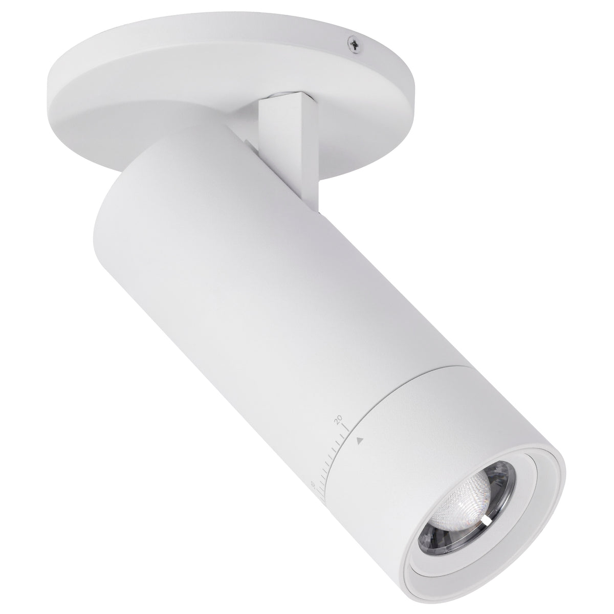 Nuvo 62-3503 15 Watt Beam Adjustable LED Monopoint, 27K/3K/35K/4K/5K CCT Selectable, 20-50 Degree Beam Angle