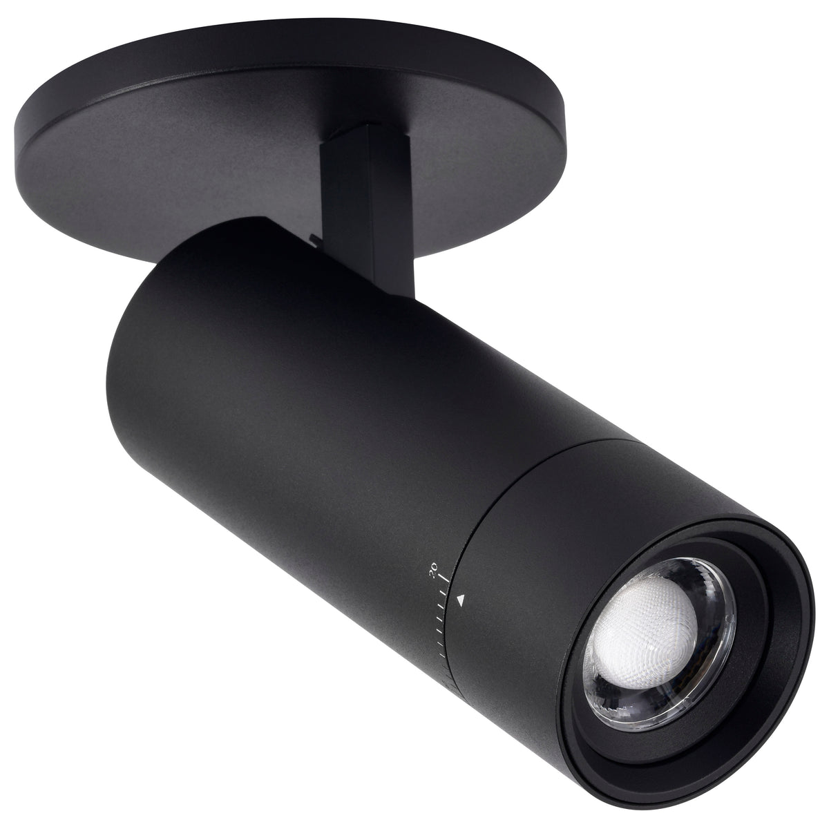 Nuvo 62-3504 15 Watt Beam Adjustable LED Monopoint, 27K/3K/35K/4K/5K CCT Selectable, 20-50 Degree Beam Angle