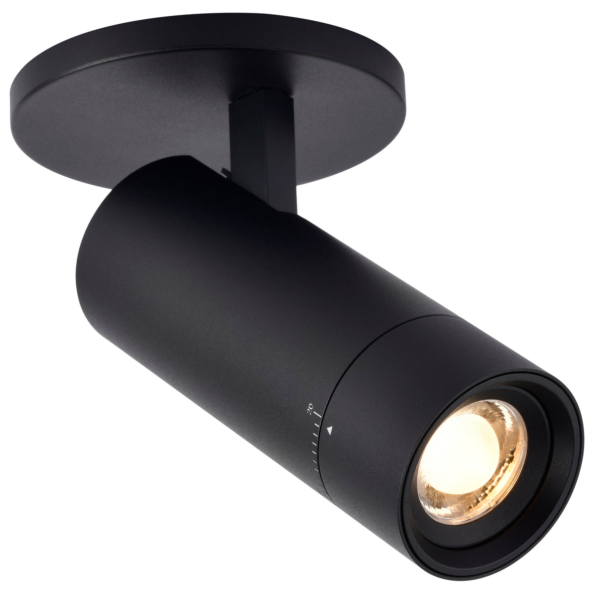 Nuvo 62-3504 15 Watt Beam Adjustable LED Monopoint, 27K/3K/35K/4K/5K CCT Selectable, 20-50 Degree Beam Angle
