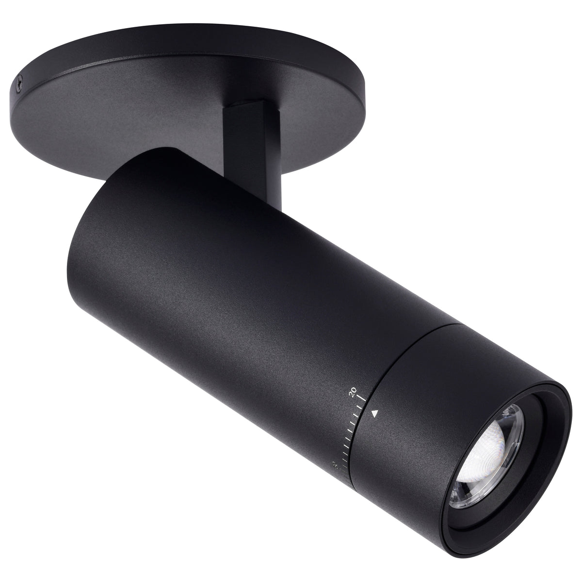 Nuvo 62-3504 15 Watt Beam Adjustable LED Monopoint, 27K/3K/35K/4K/5K CCT Selectable, 20-50 Degree Beam Angle