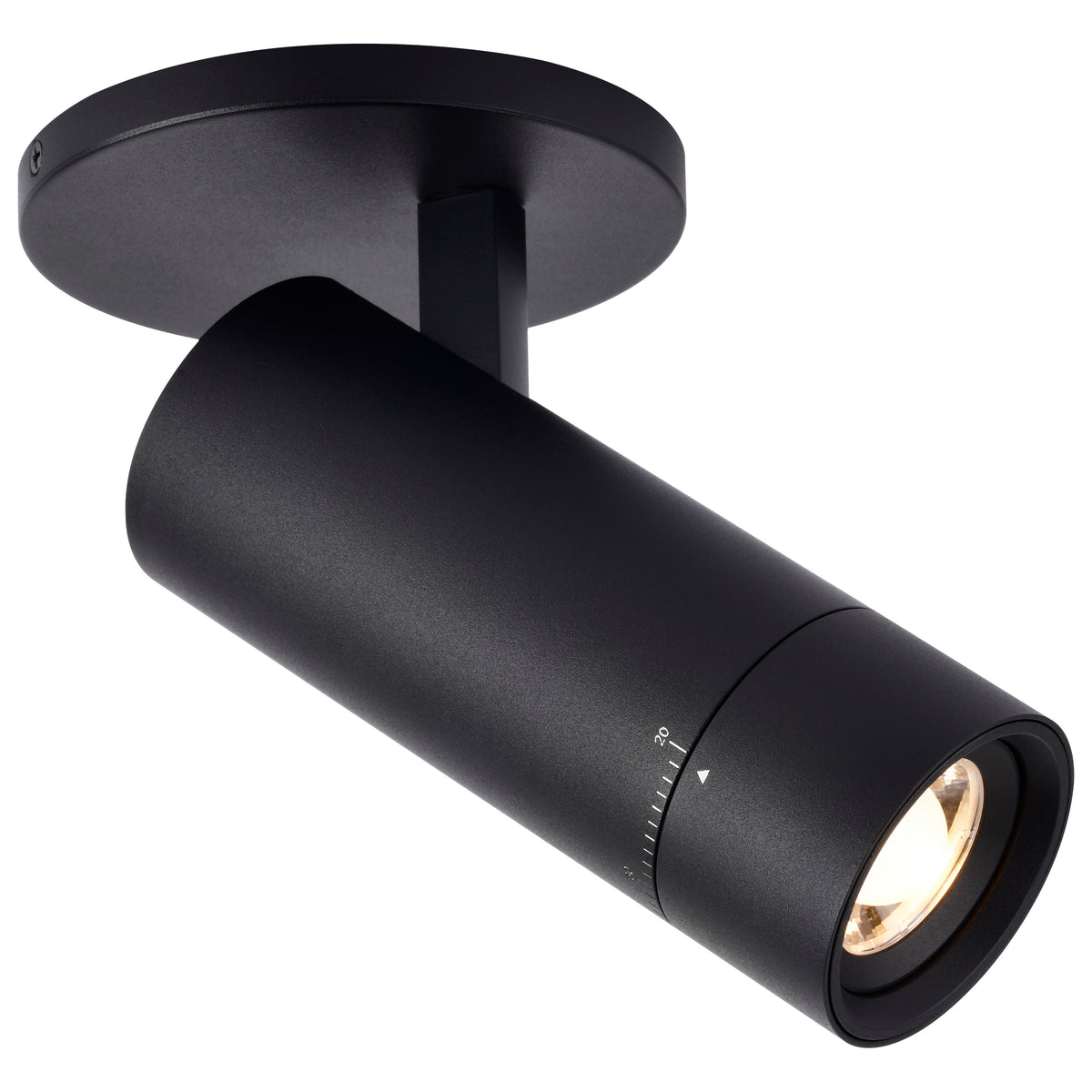 Nuvo 62-3504 15 Watt Beam Adjustable LED Monopoint, 27K/3K/35K/4K/5K CCT Selectable, 20-50 Degree Beam Angle