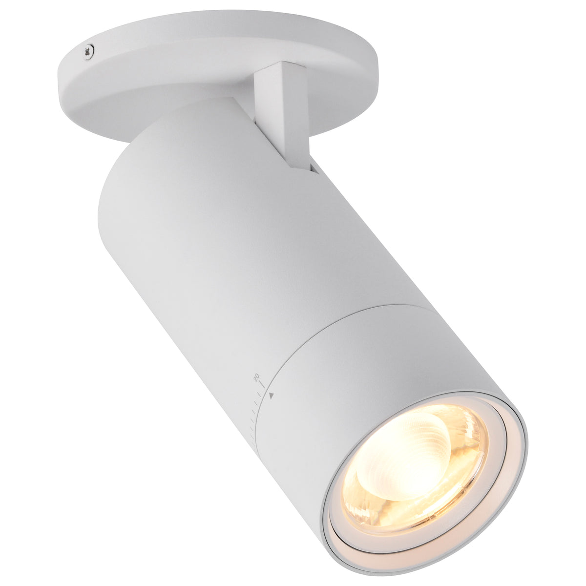 Nuvo 62-3505 30 Watt Beam Adjustable LED Monopoint, 27K/3K/35K/4K/5K CCT Selectable, 20-50 Degree Beam Angle