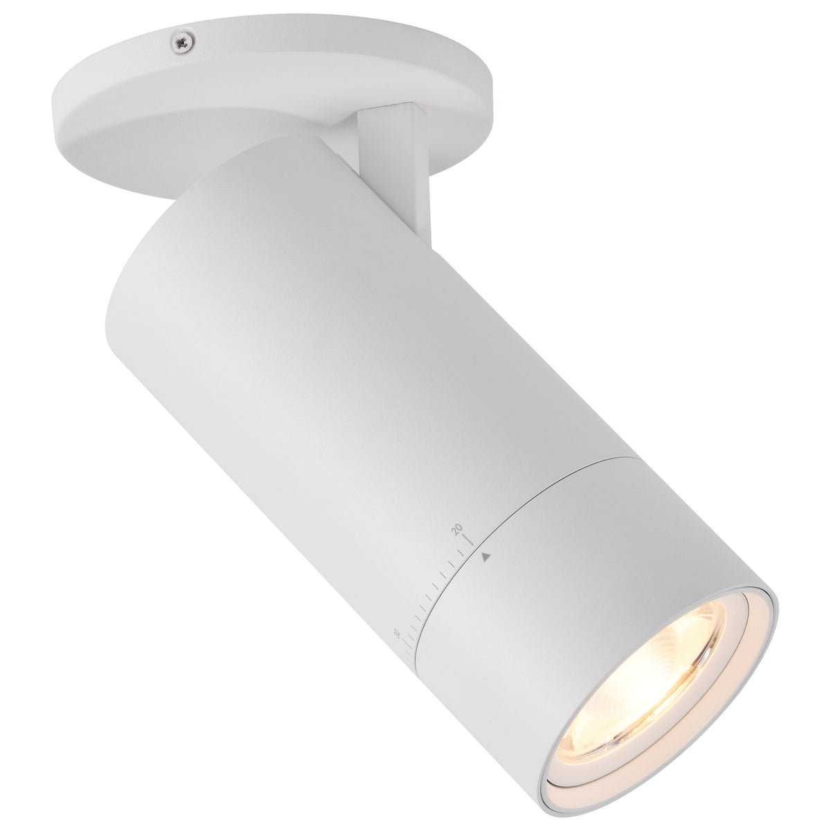 Nuvo 62-3505 30 Watt Beam Adjustable LED Monopoint, 27K/3K/35K/4K/5K CCT Selectable, 20-50 Degree Beam Angle