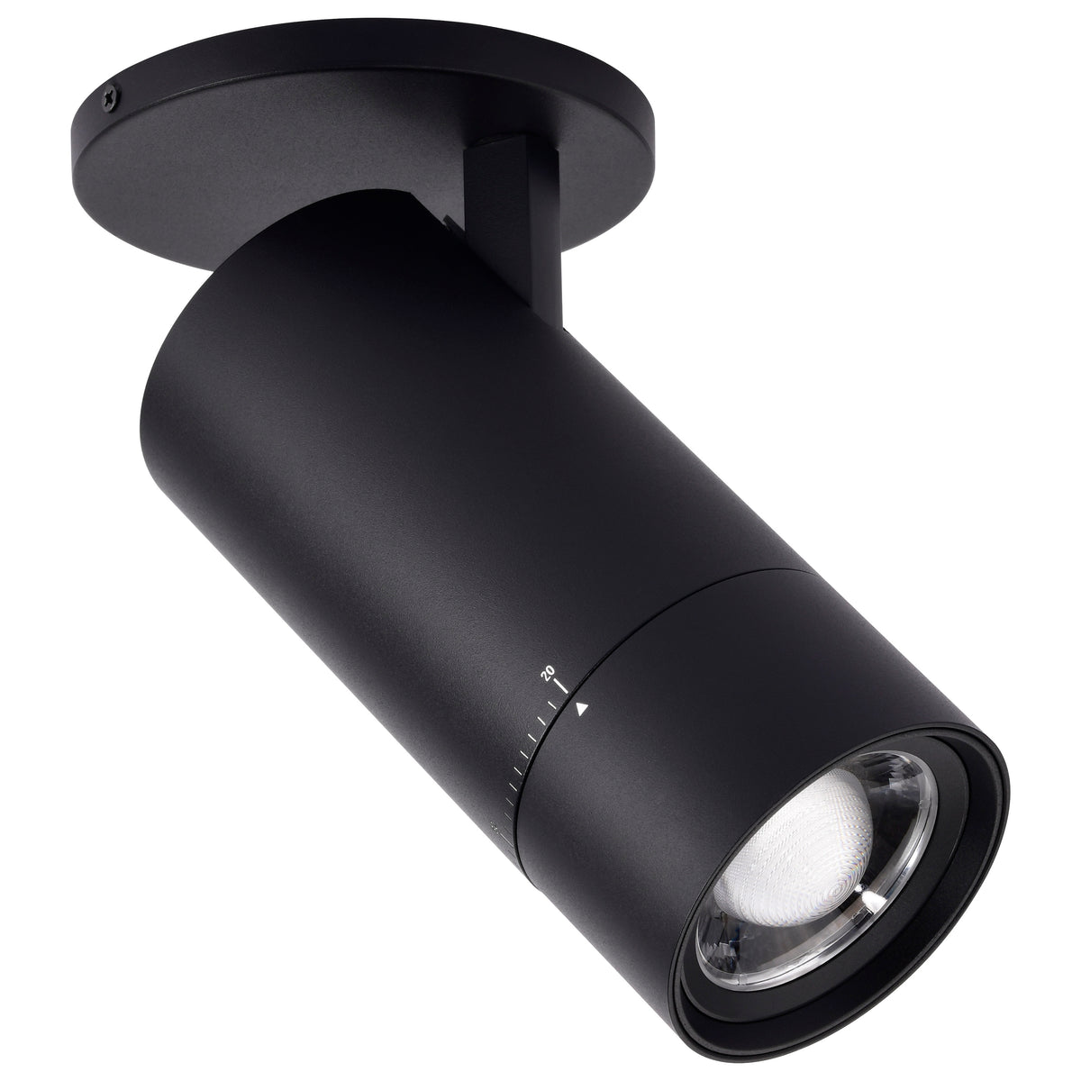 Nuvo 62-3506 30 Watt Beam Adjustable LED Monopoint, 27K/3K/35K/4K/5K CCT Selectable, 20-50 Degree Beam Angle