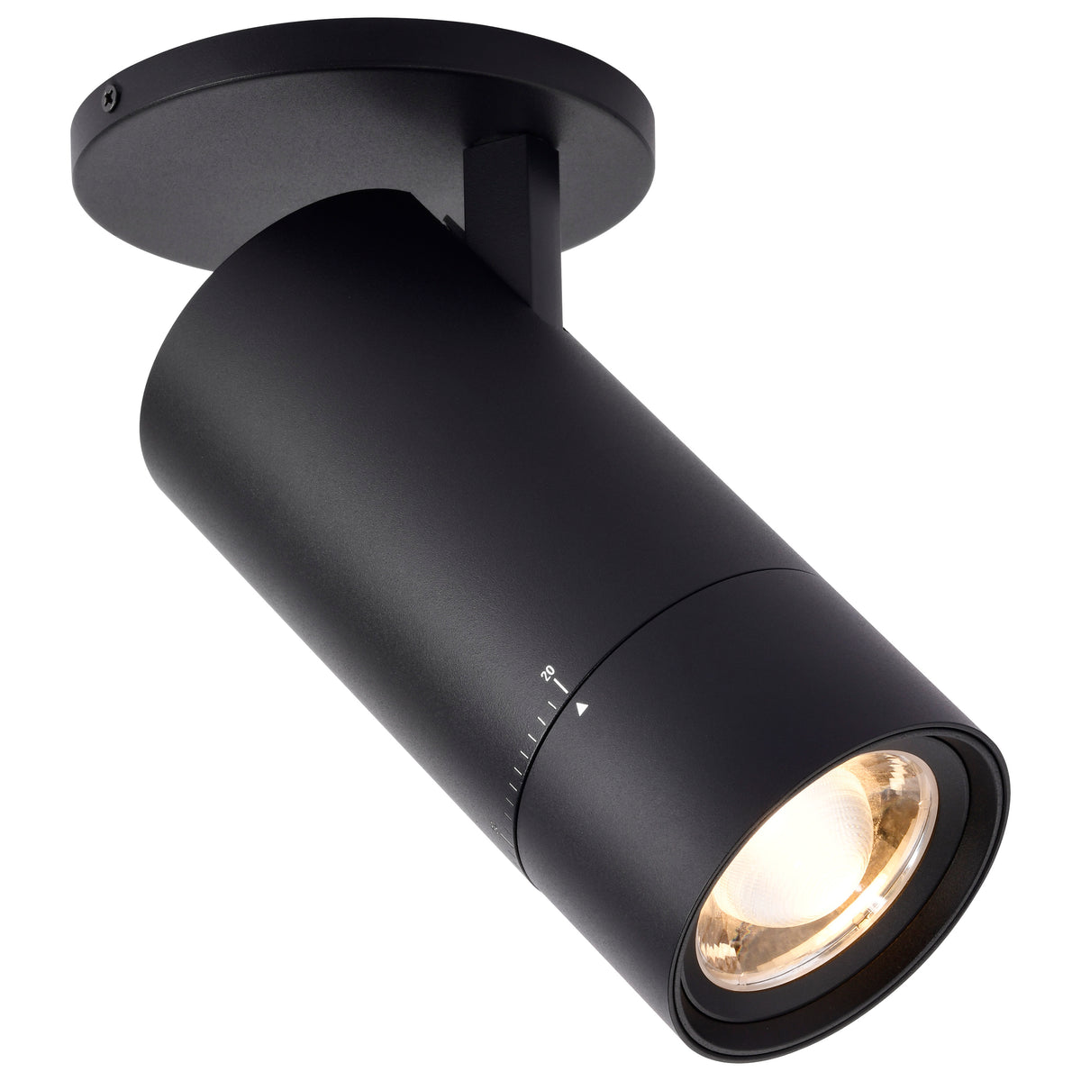 Nuvo 62-3506 30 Watt Beam Adjustable LED Monopoint, 27K/3K/35K/4K/5K CCT Selectable, 20-50 Degree Beam Angle