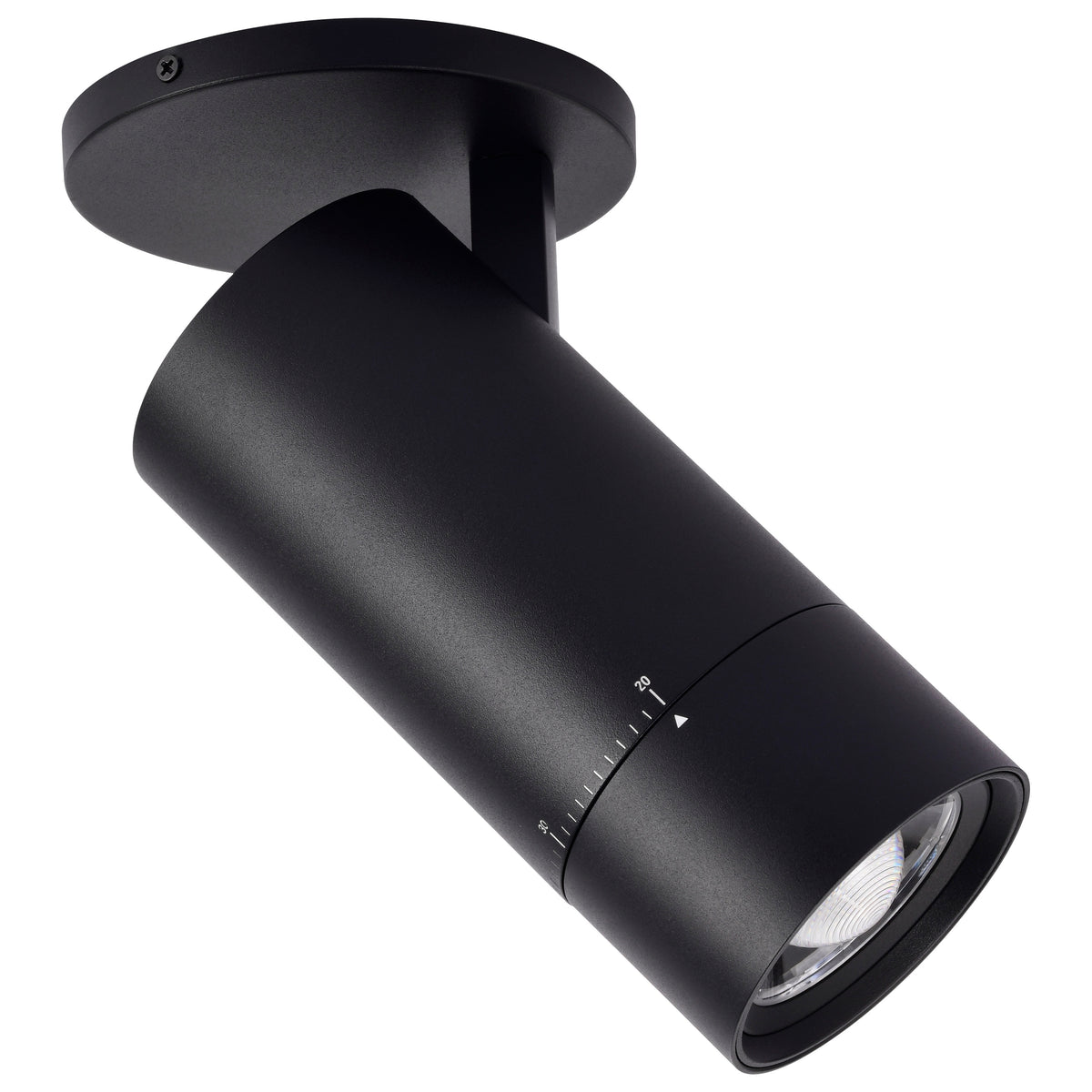 Nuvo 62-3506 30 Watt Beam Adjustable LED Monopoint, 27K/3K/35K/4K/5K CCT Selectable, 20-50 Degree Beam Angle