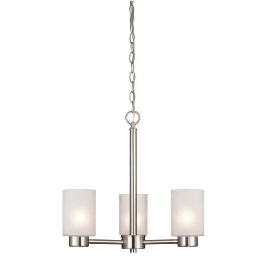Westinghouse 6227500 Chandelier Fixture 3 Light Brushed Nickel Finish
