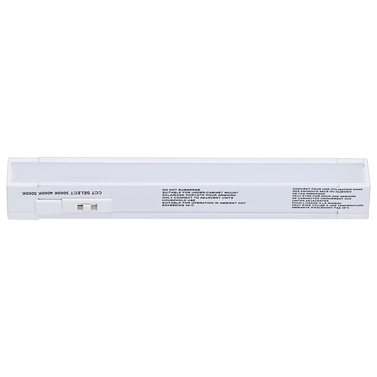 Nuvo 63-401 2 Watt 6-Inch LED Under Cabinet, 30K/40K/50K CCT Selectable, White Finish