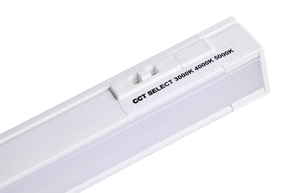 Nuvo 63-404 10 Watt 30-Inch LED Under Cabinet, 30K/40K/50K CCT Selectable, White Finish