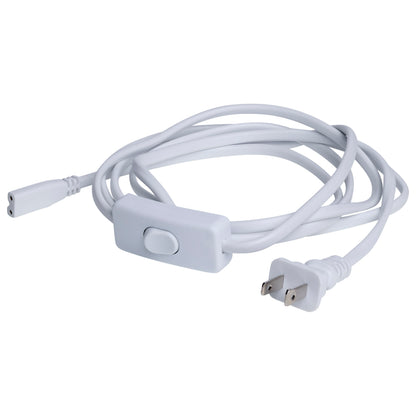 Nuvo 63-411 8-Foot Power Cord, Line Switch, White Finish