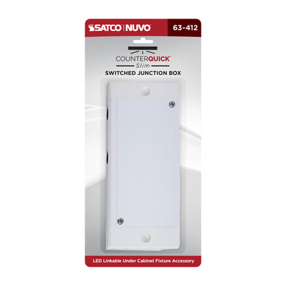 Nuvo 63-412 Junction Box with Switch, White Finish
