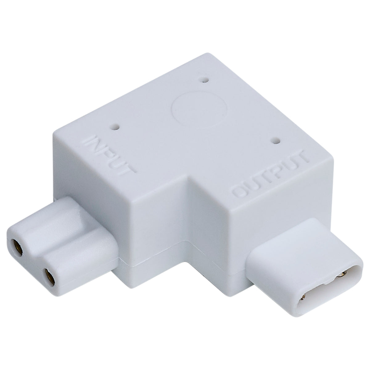 Nuvo 63-415 L-Connector, Right Angle, White Finish