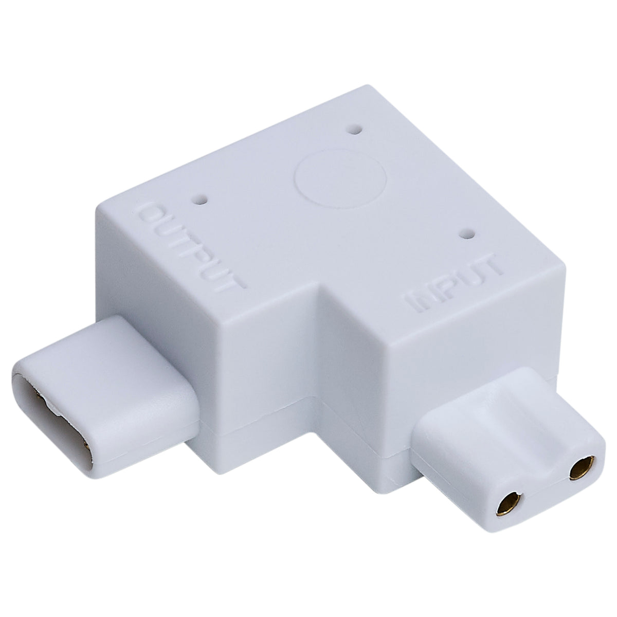 Nuvo 63-416 L-Connector, Left Angle, White Finish