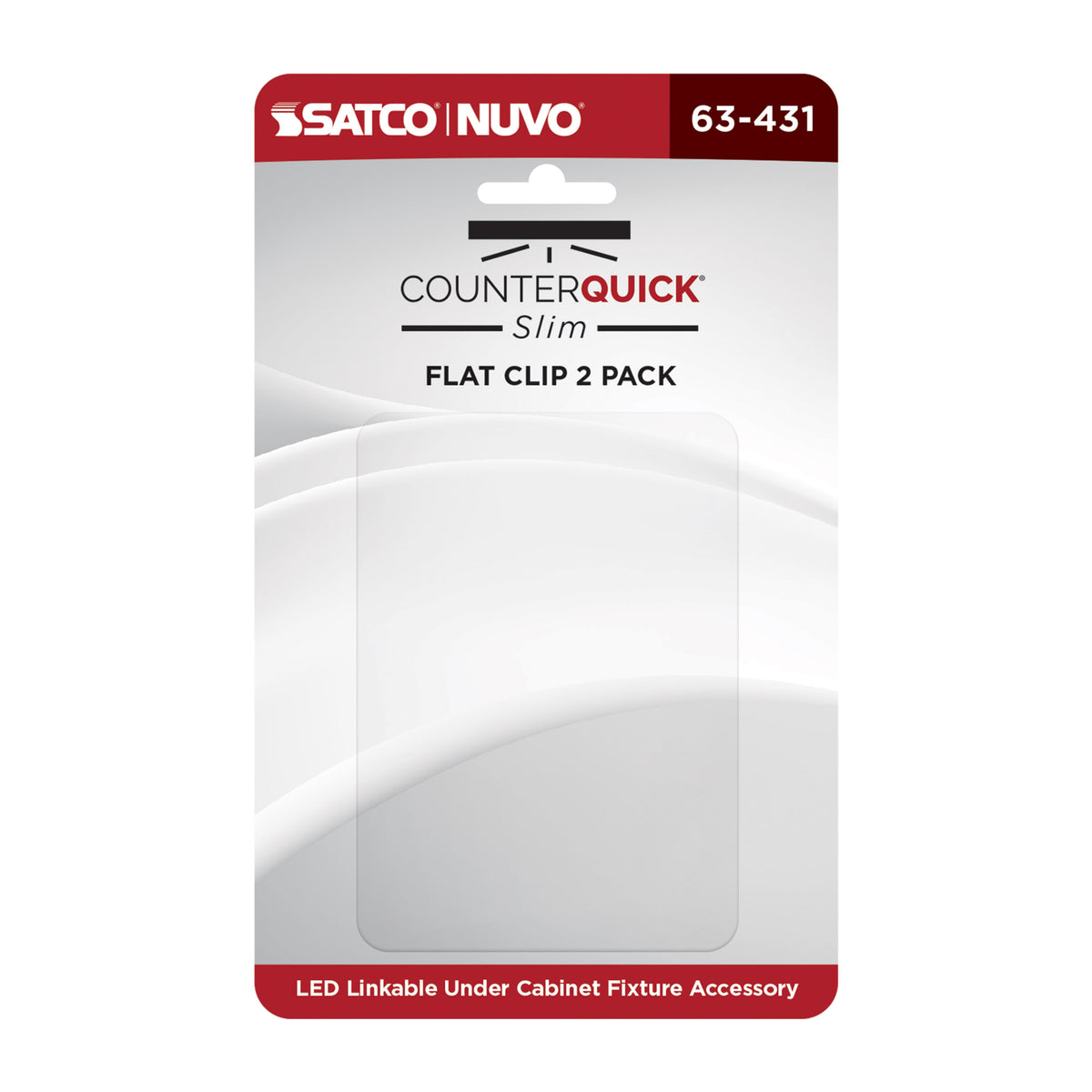 Nuvo 63-431 CounterQuick Slim, Flat Clip, 2-Pack