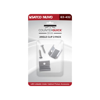 Nuvo 63-432 CounterQuick Slim, Angle Clip, 2-Pack