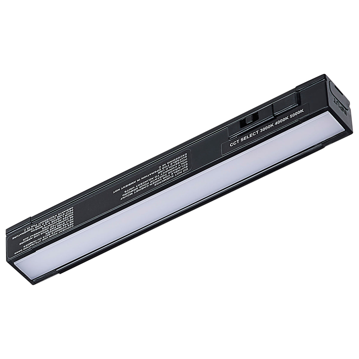 Nuvo 63-451 2 Watt 6-Inch LED Under Cabinet, 30K/40K/50K CCT Selectable, Black Finish