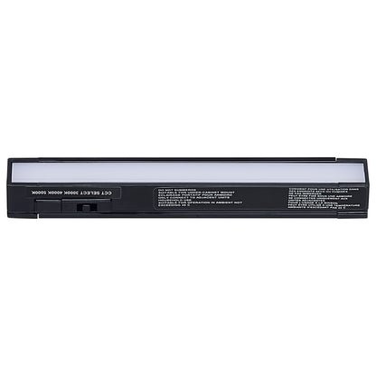 Nuvo 63-451 2 Watt 6-Inch LED Under Cabinet, 30K/40K/50K CCT Selectable, Black Finish