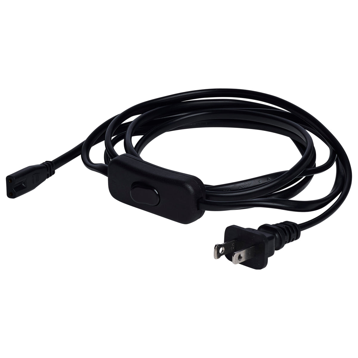 Nuvo 63-461 8-Foot Power Cord, Line Switch, Black Finish
