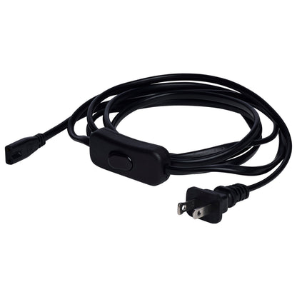 Nuvo 63-461 8-Foot Power Cord, Line Switch, Black Finish