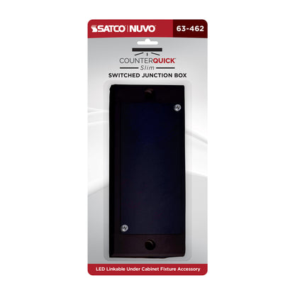 Nuvo 63-462 Junction Box with Switch, Black Finish