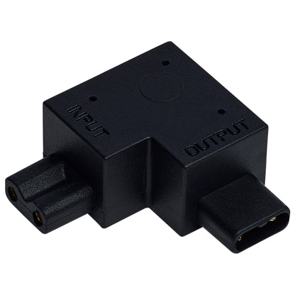 Nuvo 63-465 L-Connector, Right Angle, Black Finish
