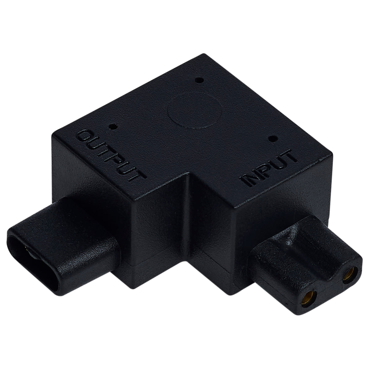 Nuvo 63-466 L-Connector, Left Angle, Black Finish